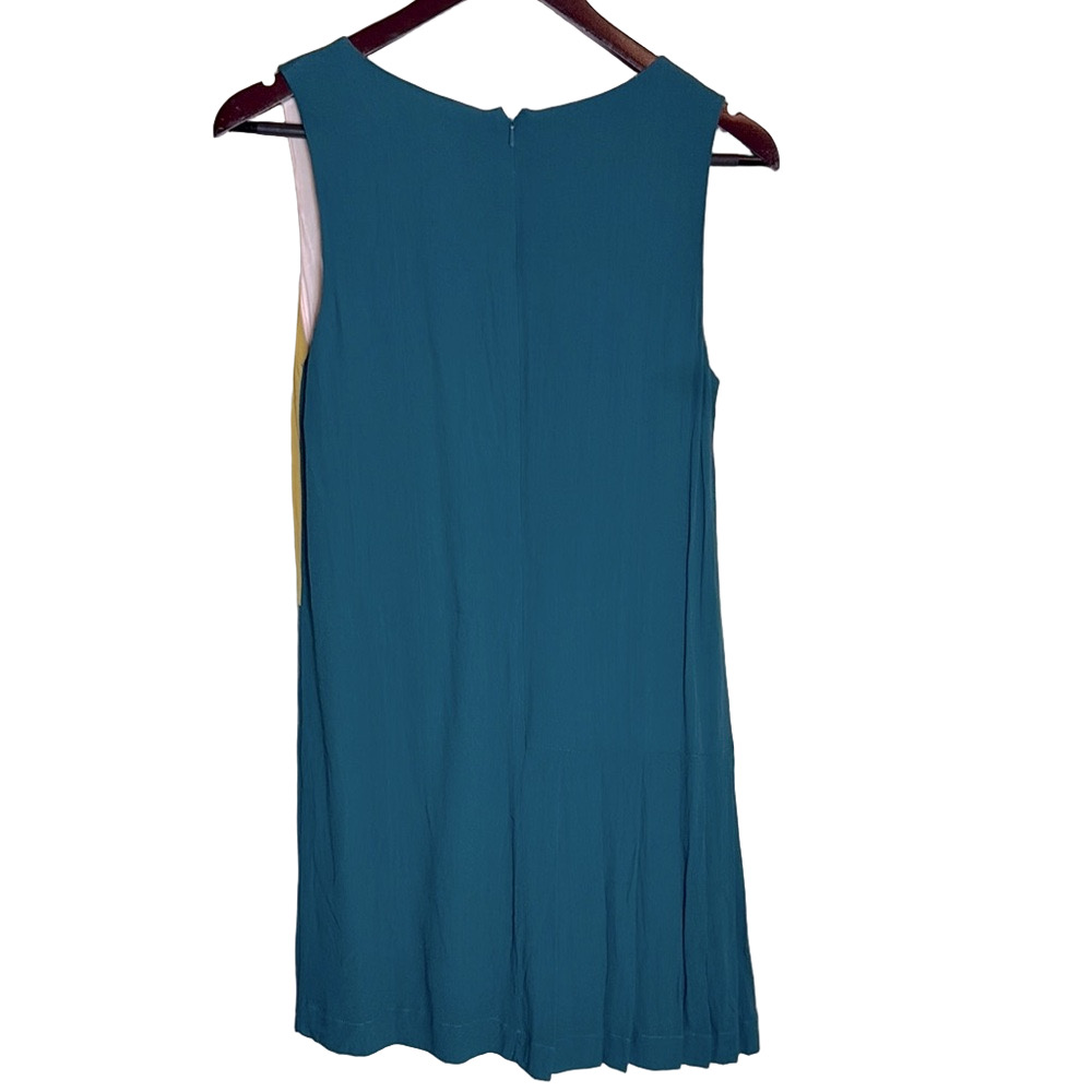 Anthropologie HD in Paris Jules Color Block V-Neck Sleeveless Mini Dress 4P - Picture 5 of 11